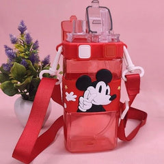 Two-Compartment Water Bottle-Red