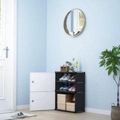 2 Door Portable Shoe Rack