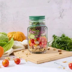 Plastic Sealed Storage Salad Jar
