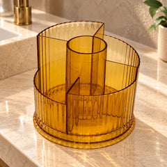 360°Rotating Makeup Organizer-Brown