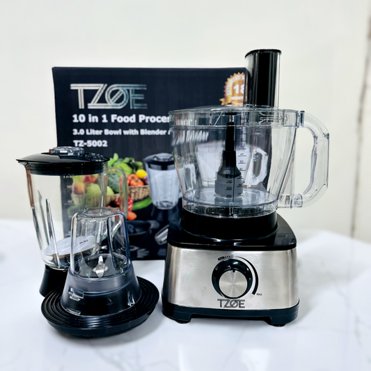 TZOE 10 in 1 Food Processor