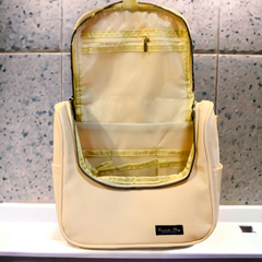 Large capacity leather Cosmetic Bag