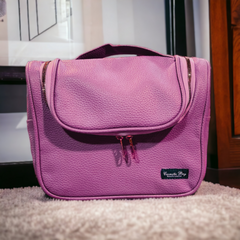 Large capacity leather Cosmetic Bag