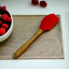 Wooden Handle Silicone Scraper