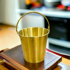 Stainless Steel Golden Ice Bucket