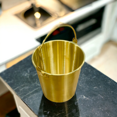 Stainless Steel Golden Ice Bucket