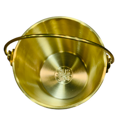 Stainless Steel Golden Ice Bucket