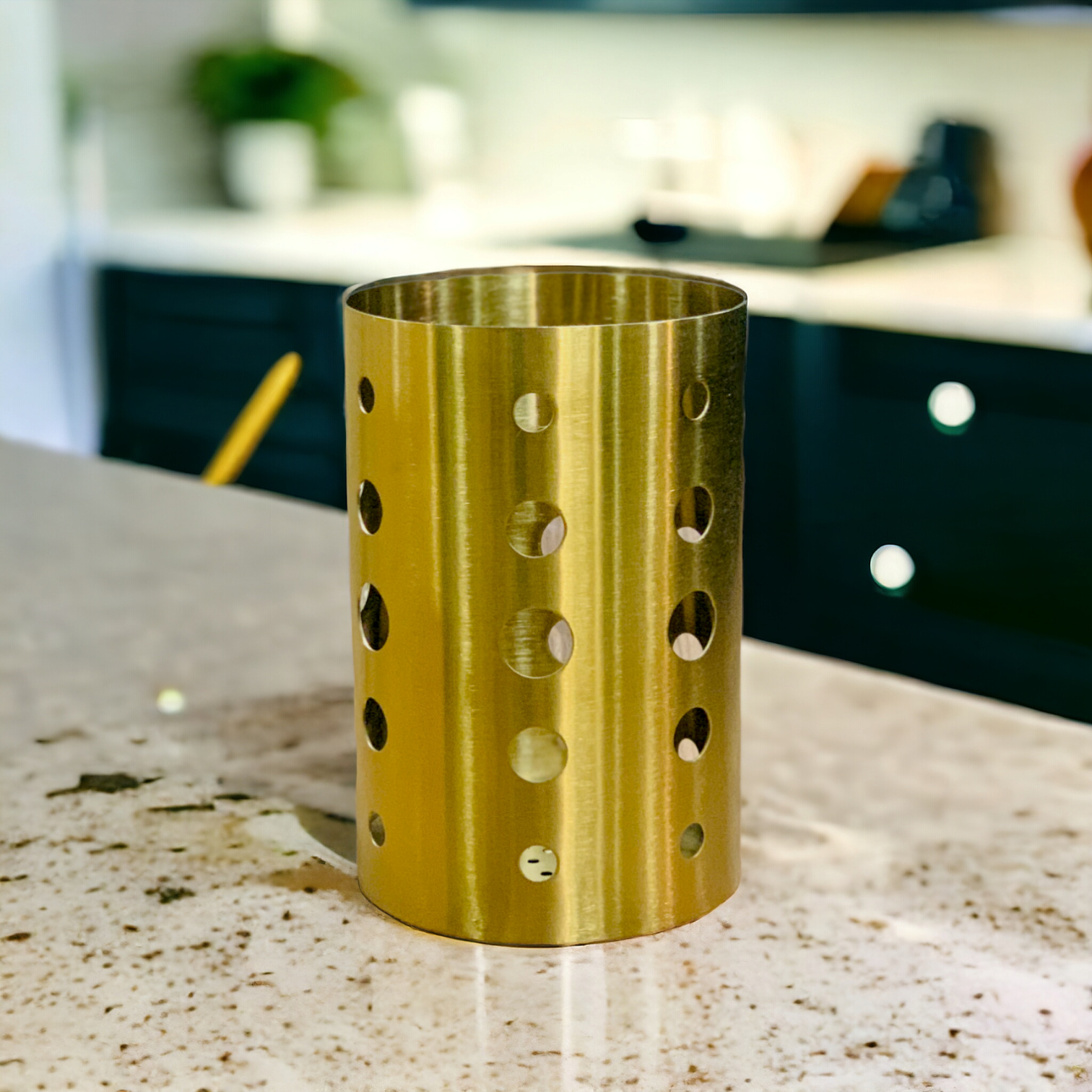 Stainless Steel Golden Cutlery Holder