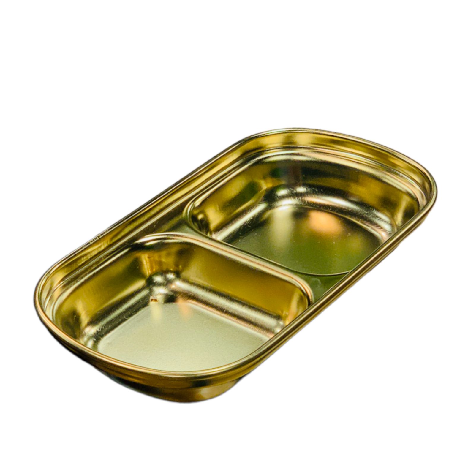 Golden Seasoning Plate (2 Grid)