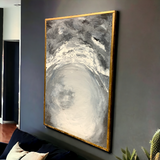 Grey Abstract Art Painting (37*25)