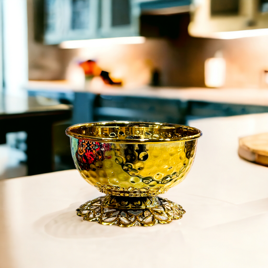 Golden Date Serving Bowl