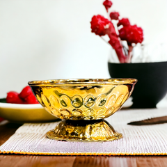 Golden Date Serving Bowl