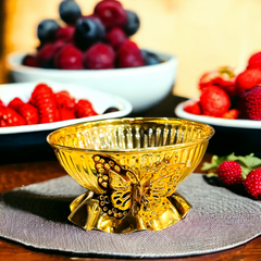 Golden Date Serving Bowl