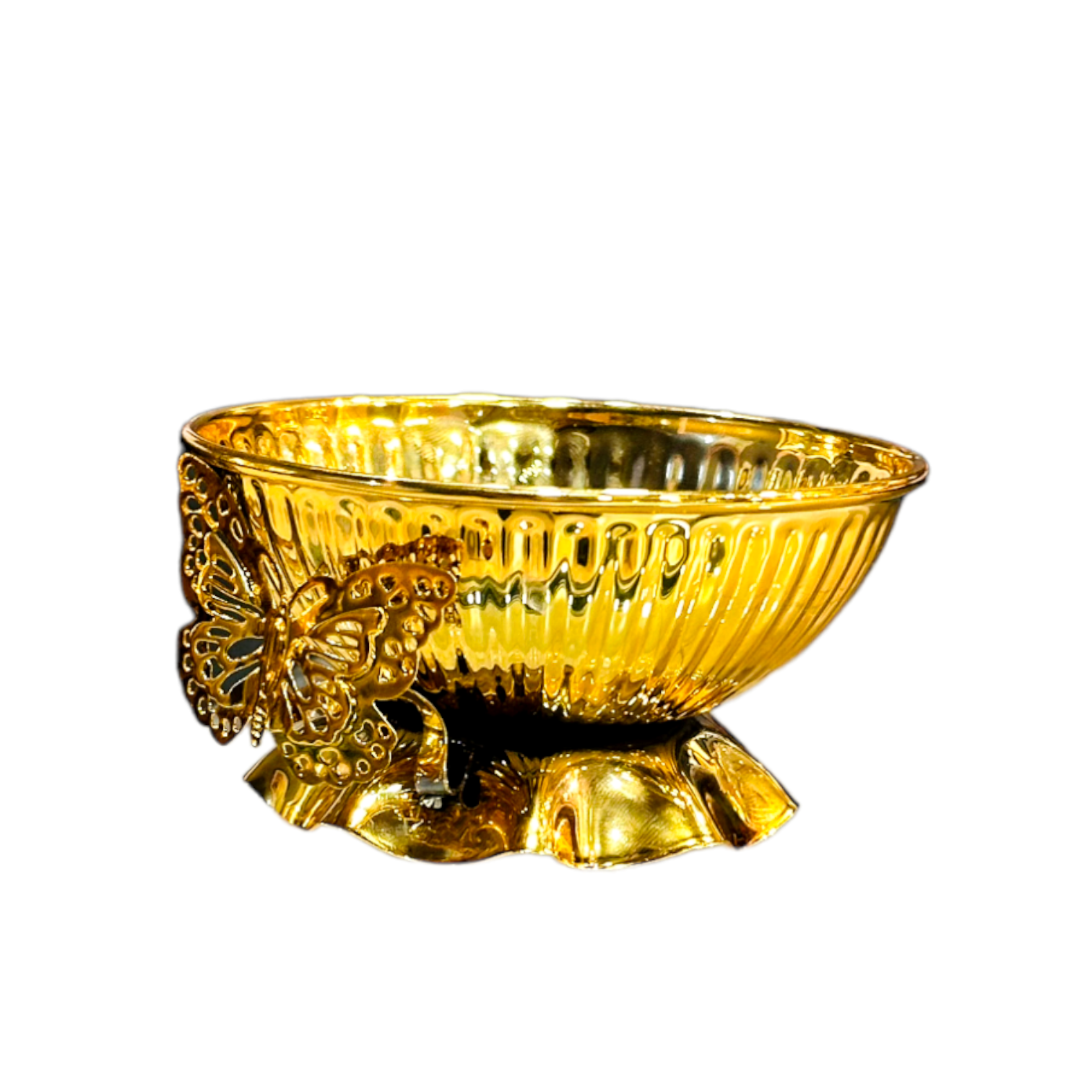 Golden Date Serving Bowl