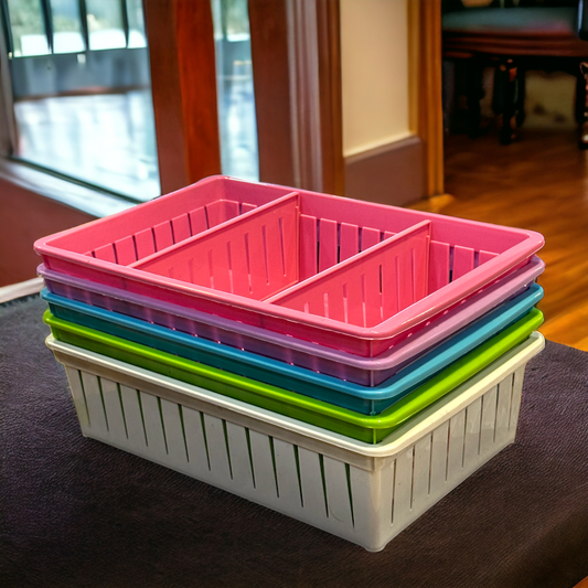 3 Partition Adjustable Basket (Medium)