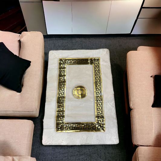 Versace Floor Mat-White (100*150)