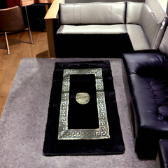 Versace Floor Mat-Dark Brown (100*150)