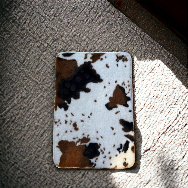Floral Fur Floor Mat-D3