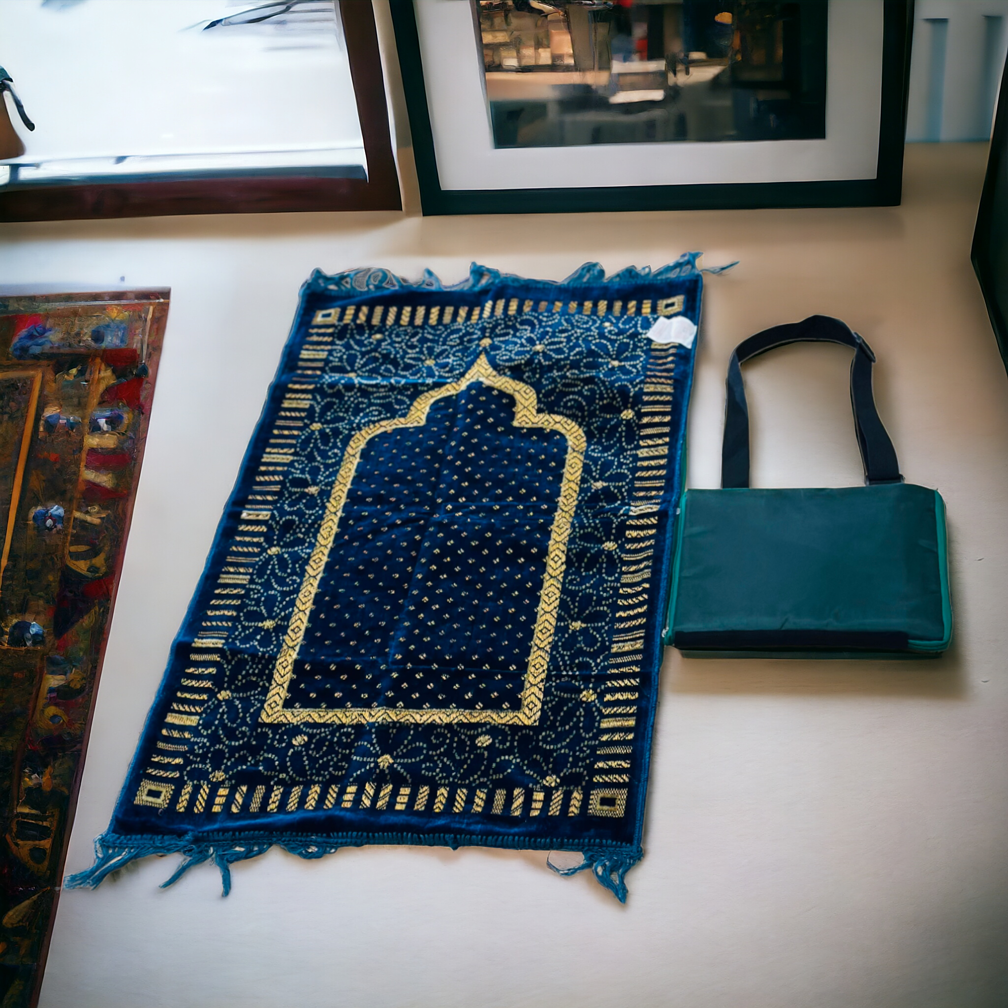 Foldable Traveling Velvet Prayer Mat