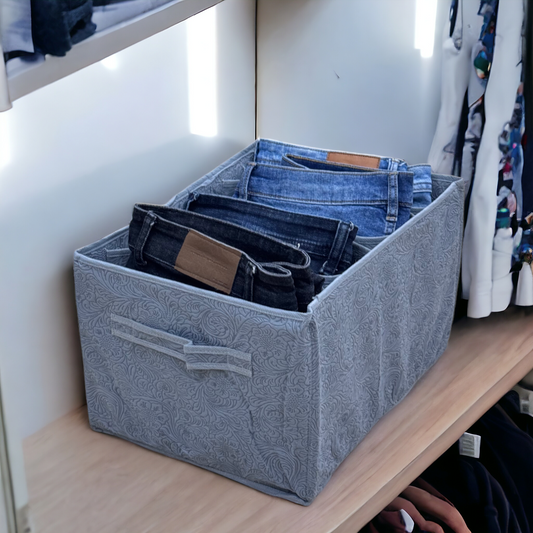 7 Grid Trouser / Pants Organizer  (Grey-Texture)