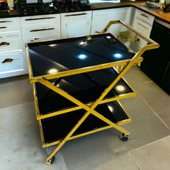 Luxury 3 Tier Metal Tea Trolley