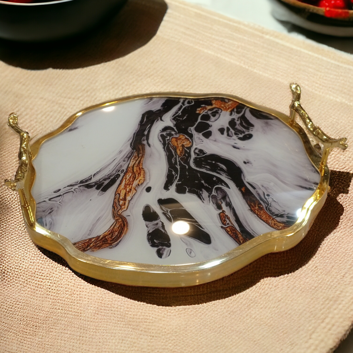 Round Glass Tray -D2