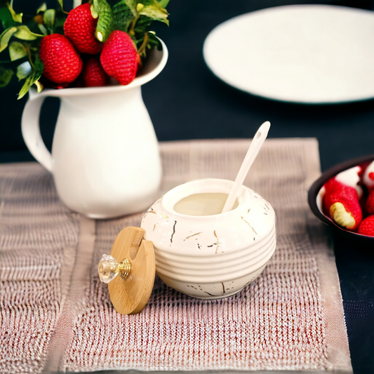 Ceramic Sugar Pot -D4