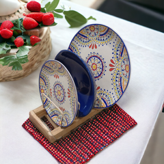 18 Pcs Ceramic Dinner Set -Blue