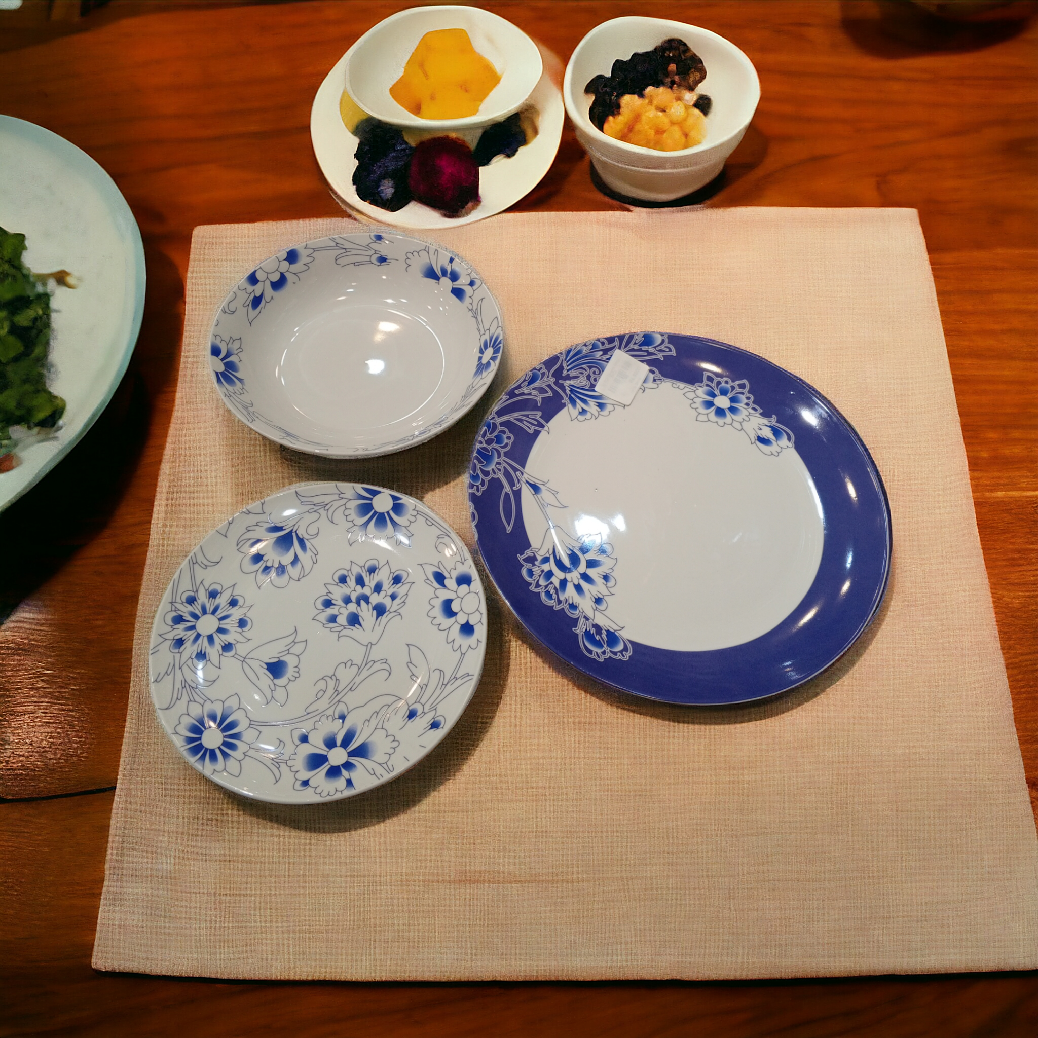 18 Pcs Ceramic Dinner Set Blue -D2