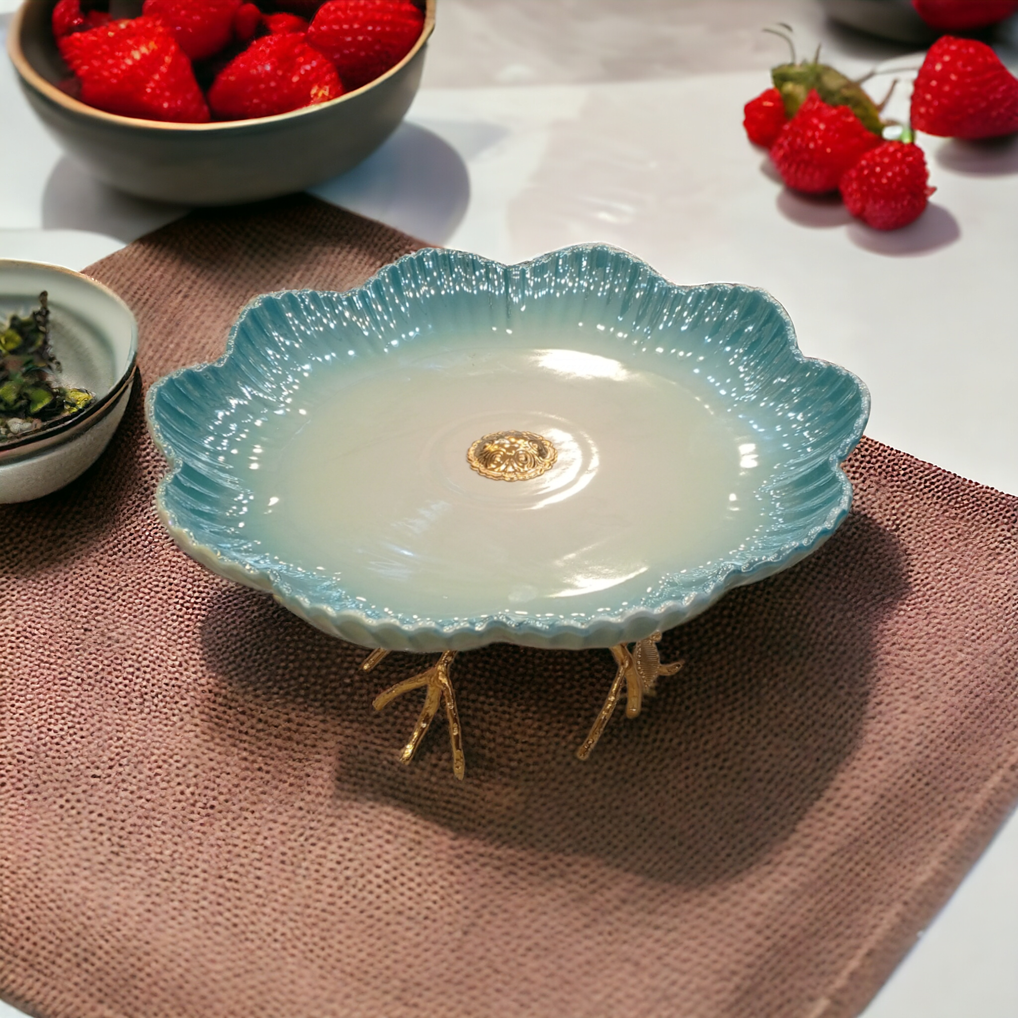 Porcelain Dish with Stand