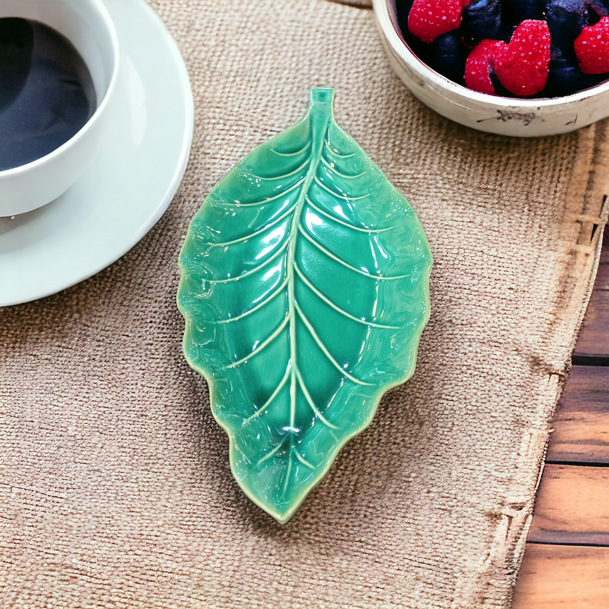 Ceramic Leaf Tray -Large