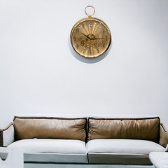 Elegant Wall Gear Clock Golden-2003