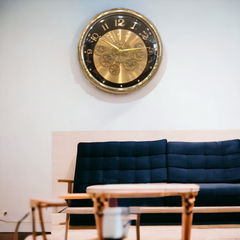 Wall Gear Clock Golden-2006