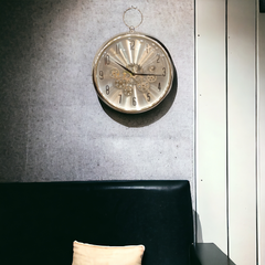 Elegant Wall Gear Clock Silver-2003