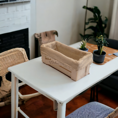 Wooden Storage Box White -S