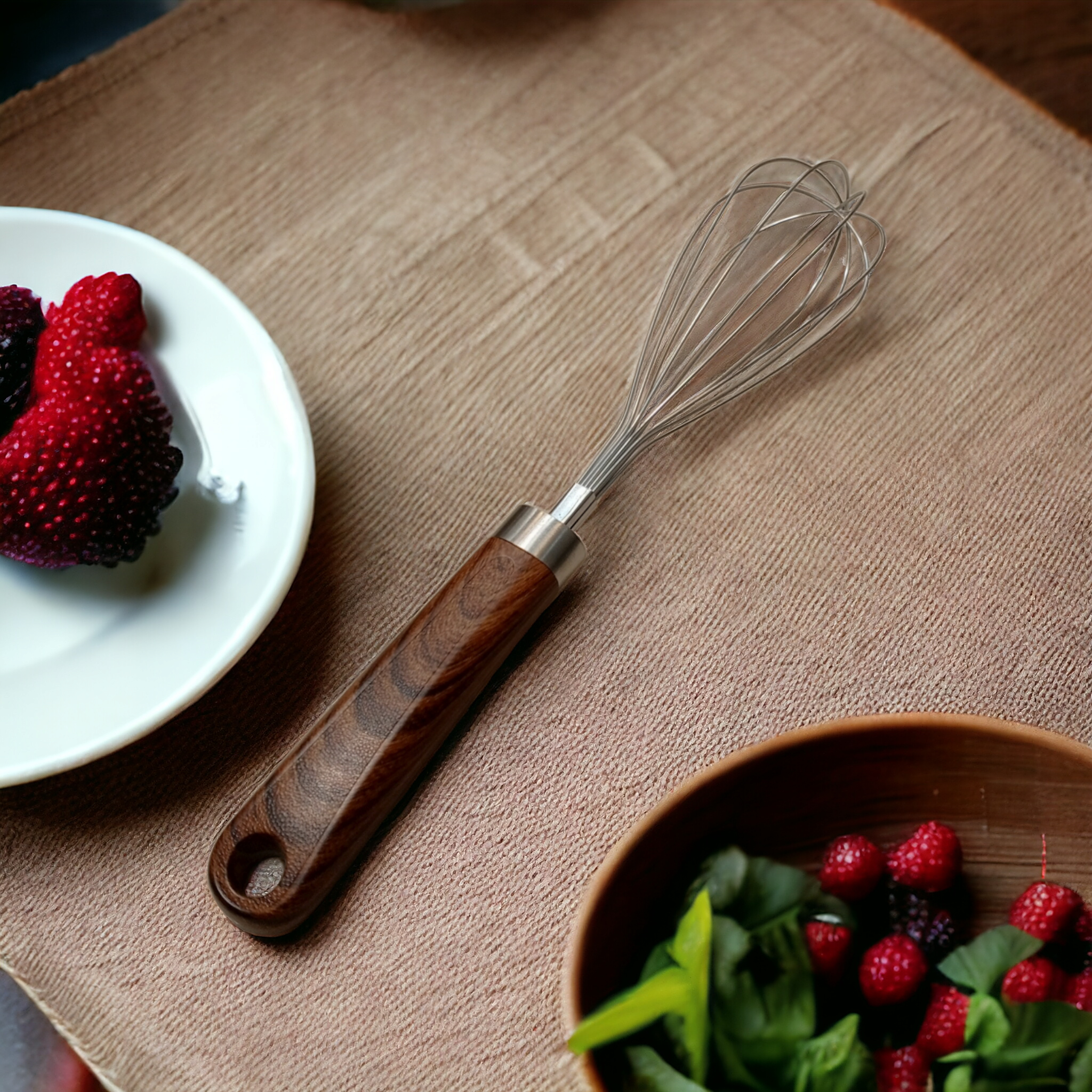 Wooden Handle Egg Beater-KT