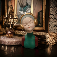 Nordic Girl Sculpture-Green