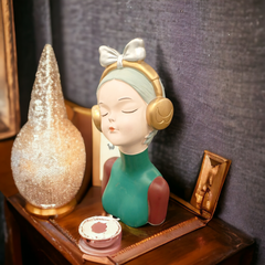 Nordic Girl Sculpture-Green