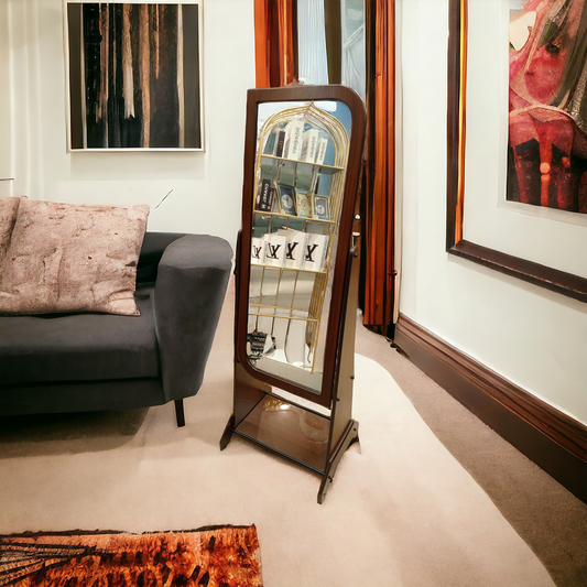 Wooden Standing Mirror Large-Design 2