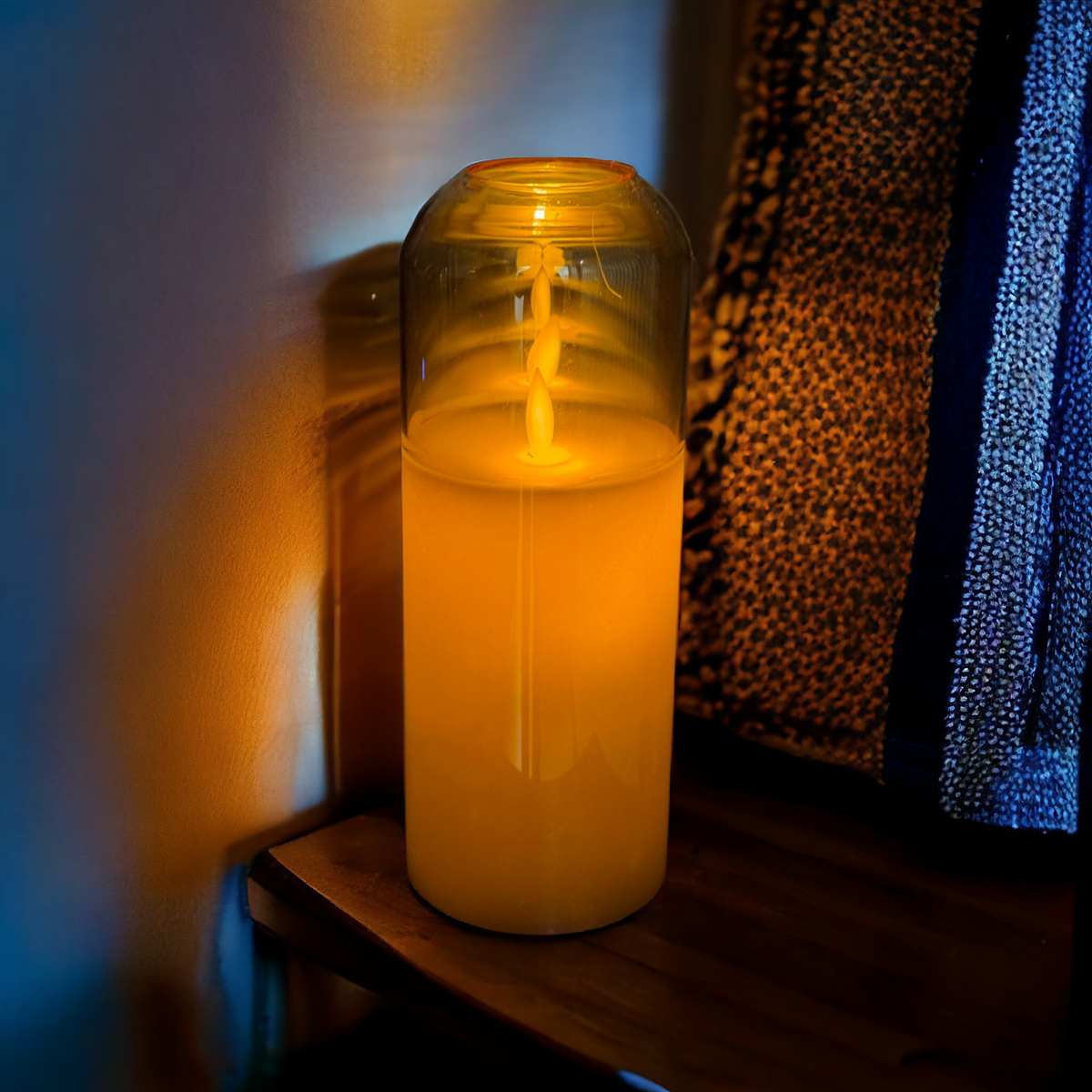 LED Glass Candle -5557