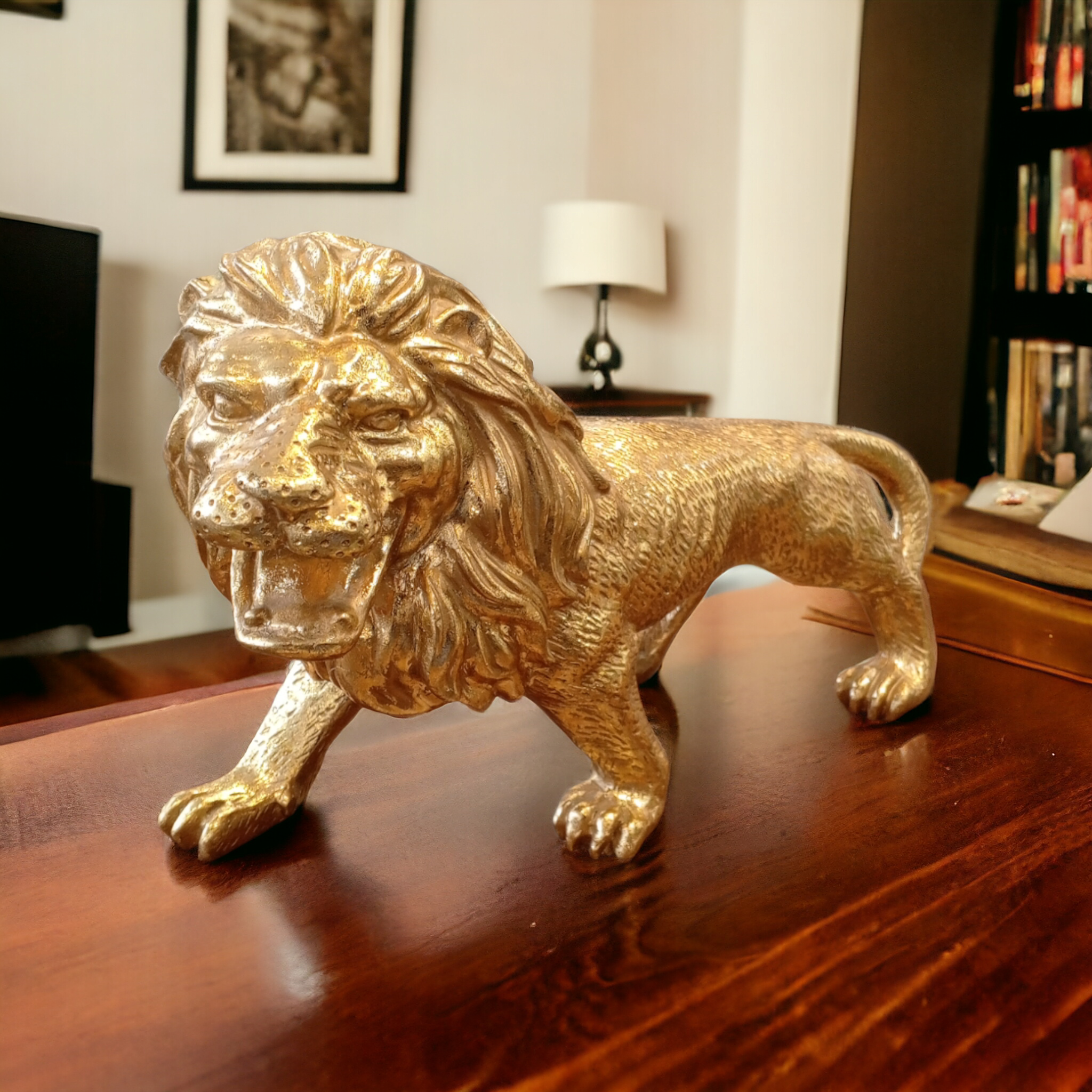 Golden Lion Statue