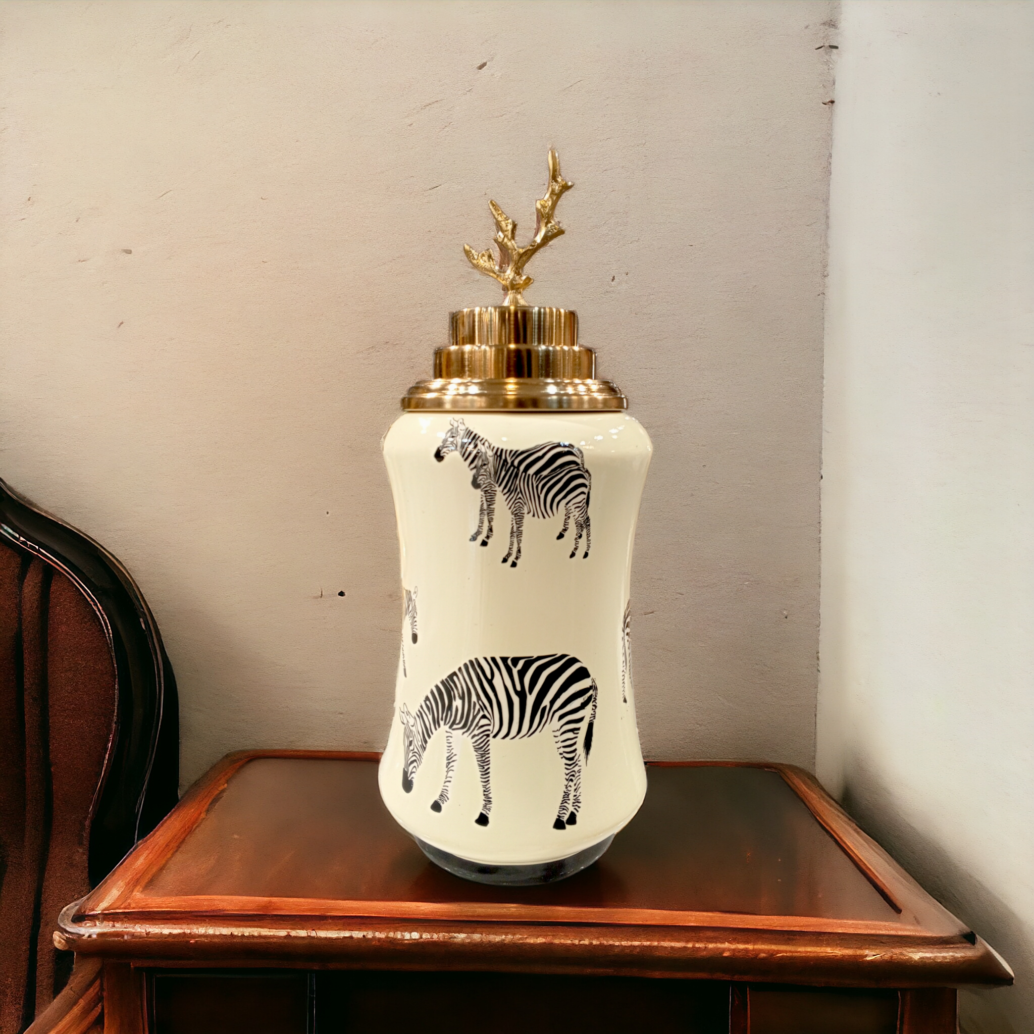 Zebra Design Candy Jar -S