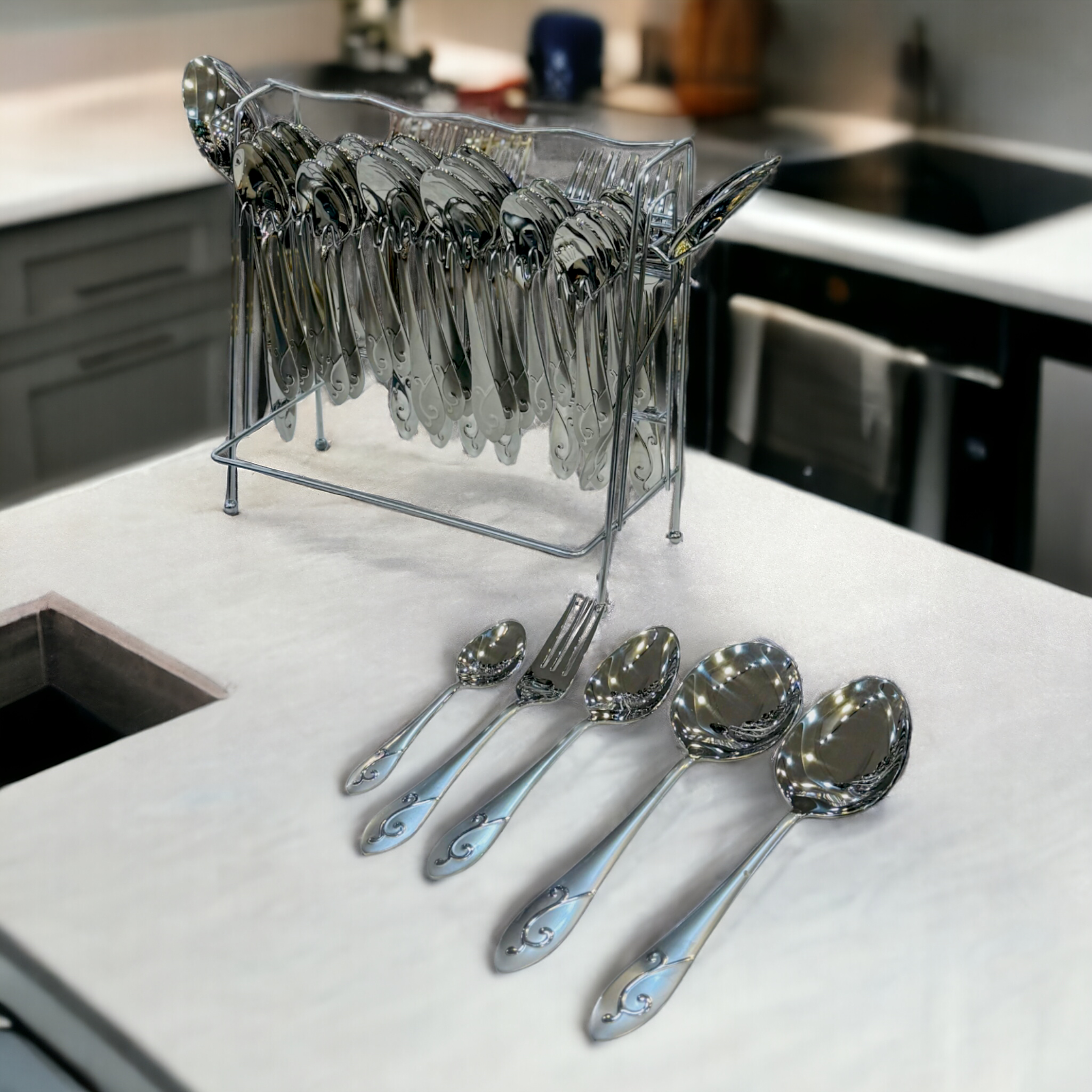 37 Pcs Cutlery Set