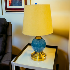 Ceramic Table Lamp-Blue