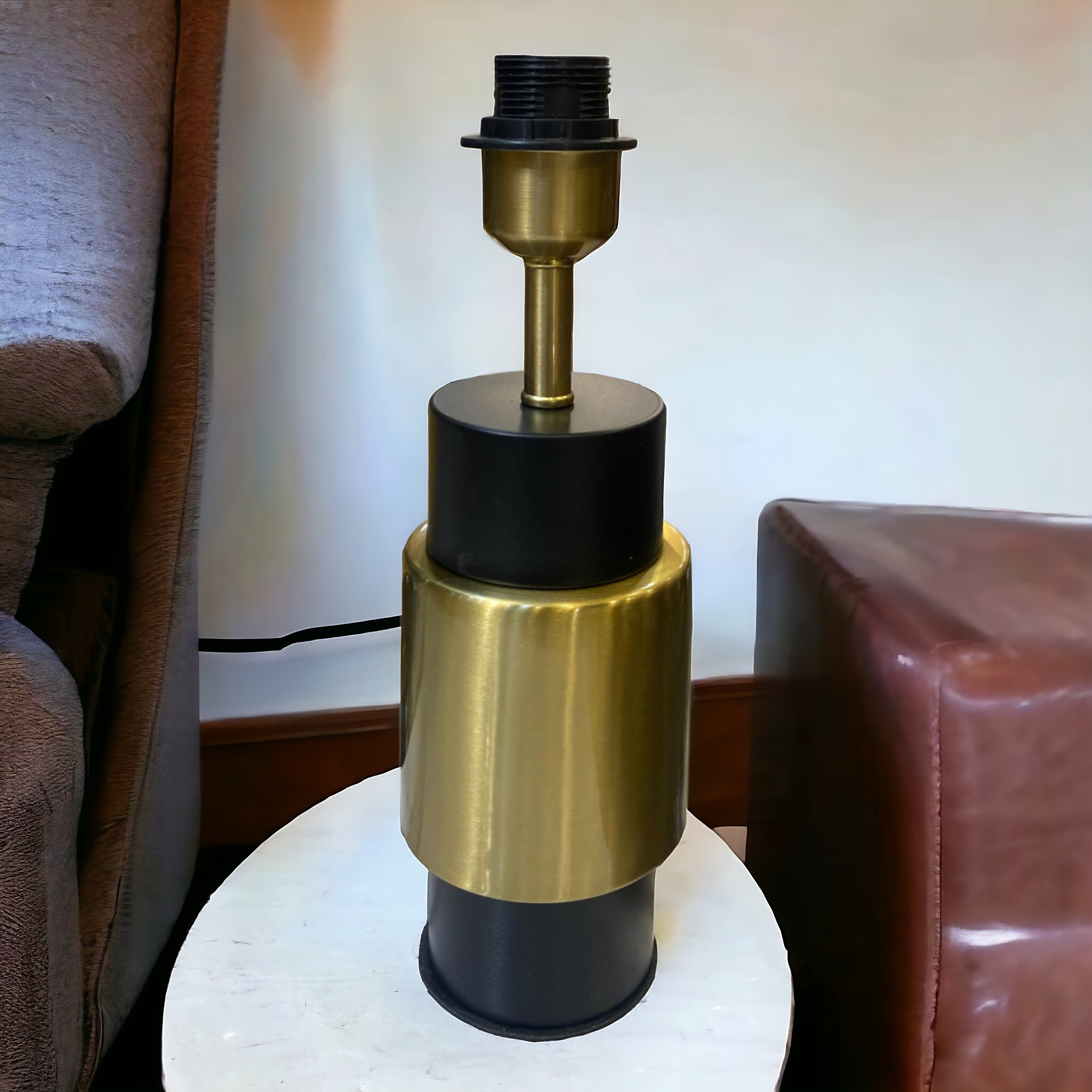 Metal Table Lamp Black Gold