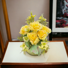 Artificial Flower With Ceramic Base-D3