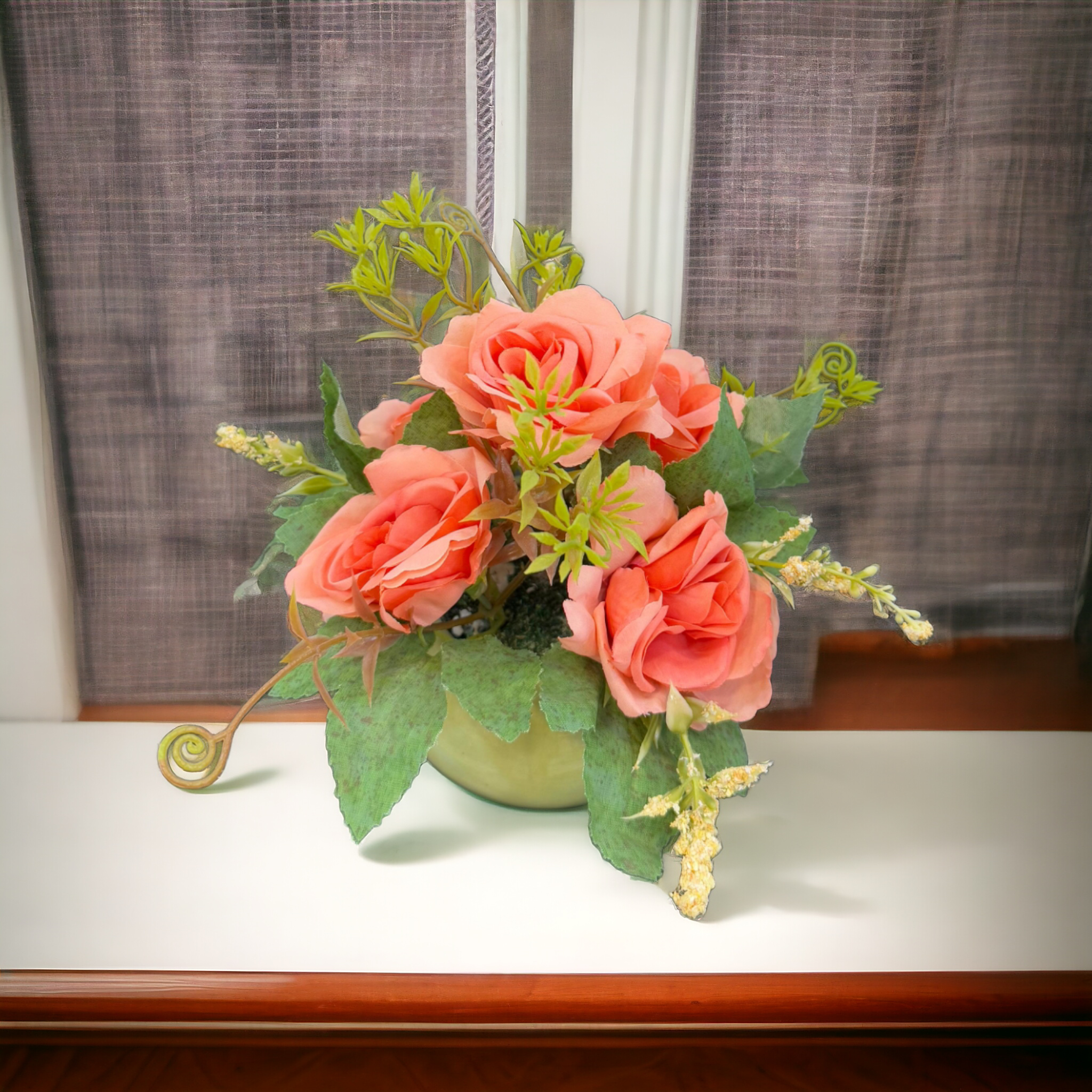 Artificial Flower With Ceramic Base-D7