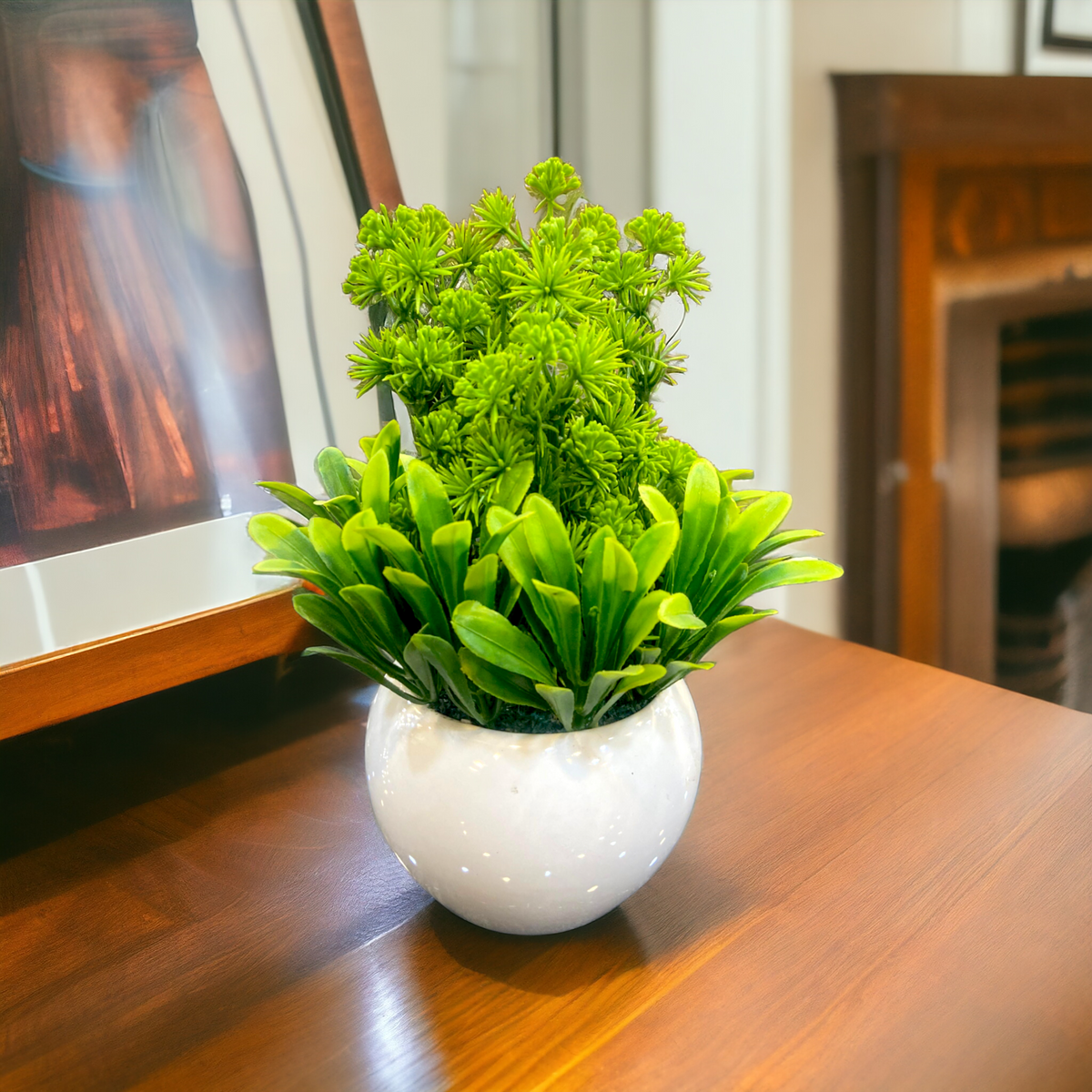 Artificial Small Plant With Ceramic Pot-D5