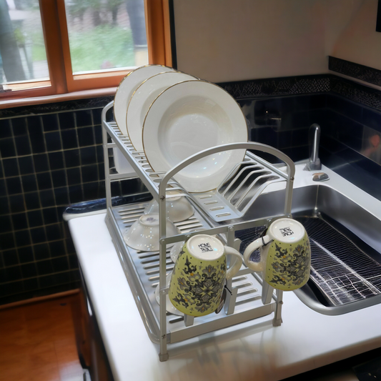 Aluminium 2 Layer Kitchen Rack