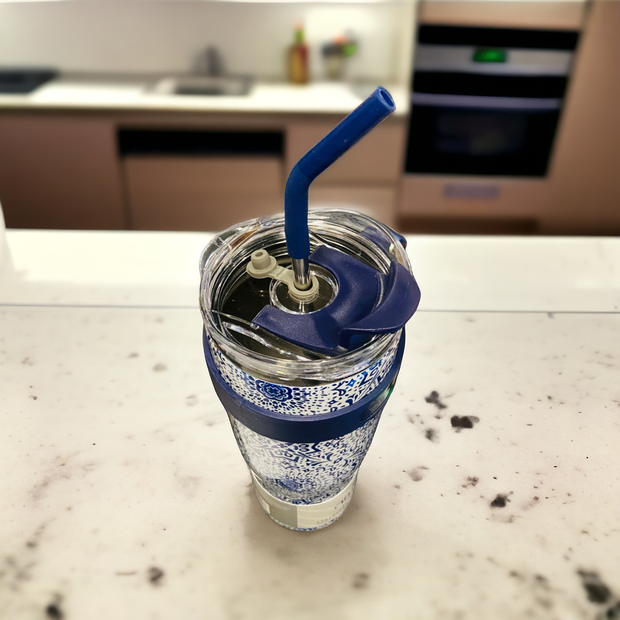 Stainless Steel Vacuum Tumbler-Blue